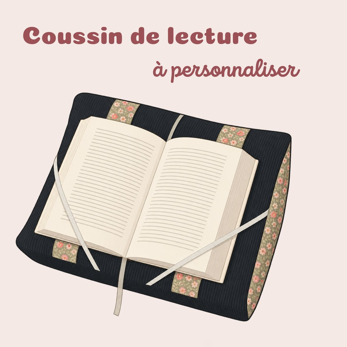 Coussin de lecture - à personnaliser