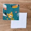 Lot de 5 cotons / lingettes - Animaux de la jungle