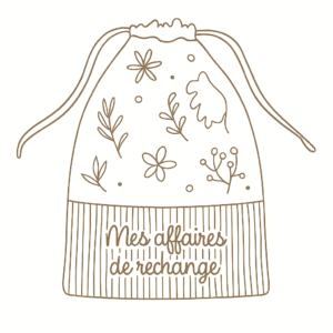 Pochon personnalisable « Mes affaires de rechange »