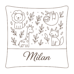 Coussin - Prénom brodé