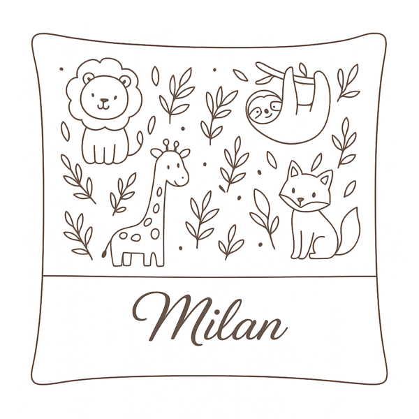 ChatGPT Image 20 sept. 2025, 21_49_55 Coussin - Prénom brodé