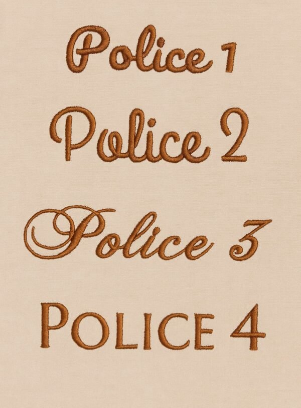 Polices d'ecriture broderie Protège carnet de santé personnalisable