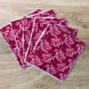 Lot de 5 cotons / lingettes - Rose fuchsia