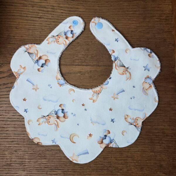 Bavoir bébé 0-12 mois en coton & éponge bambou