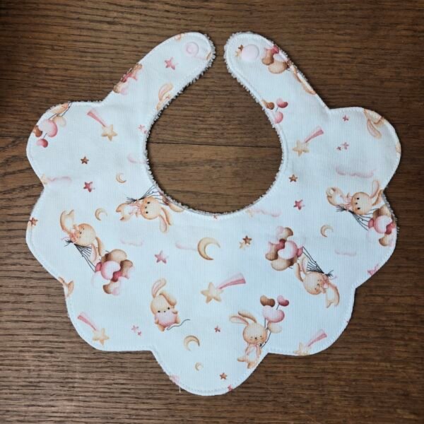 Bavoir bébé 0-12 mois en coton & éponge bambou