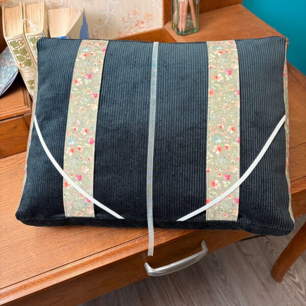 Coussin de lecture - vert sapin