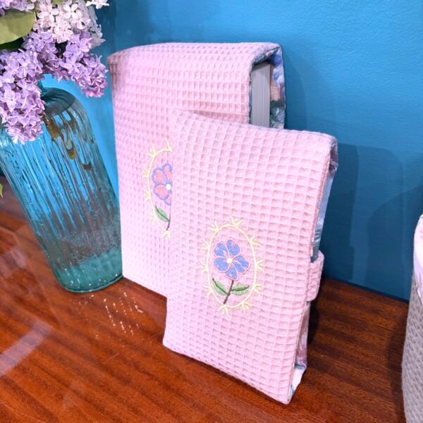 DUO de pochettes à livre (1 petite + 1 grande) - Collection Médaillon