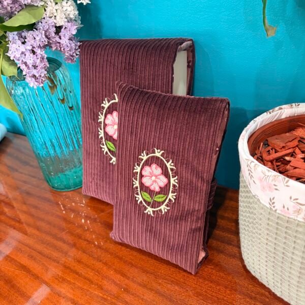 Pochette à livre Bordeaux - Collection Médaillon