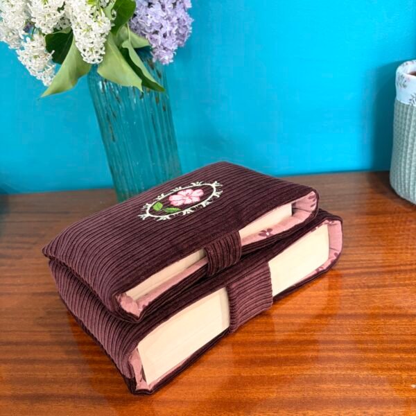 Pochette à livre Bordeaux - Collection Médaillon